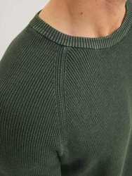 JACK & JONES Pullover JJEMATT KNIT CREW NECK tanne