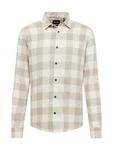 Only & Sons Hemd Gudmund taupe/wollwei Only & Sons Hemd Gudmund taupe/wollwei