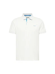 Poloshirt blau / eierschale