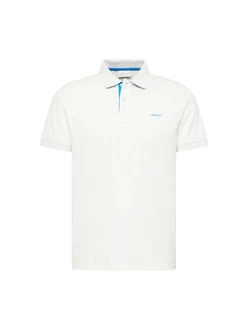 Gant Poloshirt Regular Contrast Pique Rugger blau / eierschale Gant Poloshirt Regular Contrast Pique Rugger blau / eierschale