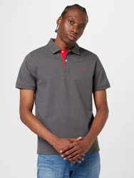Gant Poloshirt Regular Contrast Pique Rugger dunkelgrau/rot