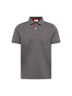 Gant Poloshirt Regular Contrast Pique Rugger dunkelgrau/rot