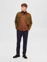 SELECTED HOMME Übergangsjacke 'SLHJackie' oliv