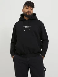 Jack & Jones Plus Sweatshirt JORVesterbro schwarz/weiß