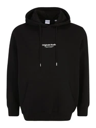 Jack & Jones Plus Sweatshirt JORVesterbro schwarz/weiß