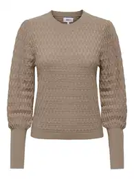 Svetr 'ONLFaye' tmavě béžová