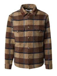 Jacke 'SLHARCHIVE' navy / braun / hellbraun