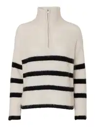 Svetr 'Maline' světle béžová / černá