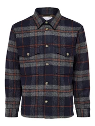 SELECTED HOMME Jacke SLHArchive navy/grau/dunkelorange