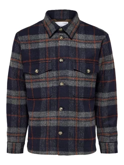 SELECTED HOMME Jacke SLHArchive navy/grau/dunkelorange
