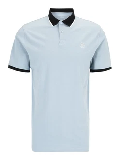 AROPOSTALE Poloshirt T-Shirt Blau/Hellblau AROPOSTALE Poloshirt T-Shirt Blau/Hellblau