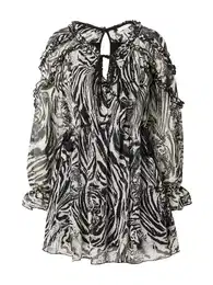 Šaty černá / offwhite