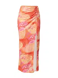 Sukně 'Sandy' korálová / jasně oranžová / fuchsiová / bílá