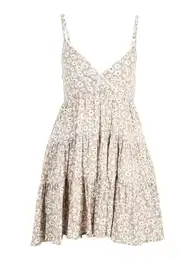 Letní šaty 'BOHO BABYDOLL' velbloudí / žlutá / černá / bílá