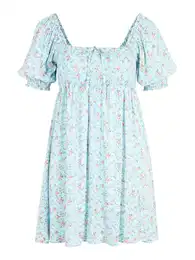 Letní šaty světlemodrá / zelená / růžová