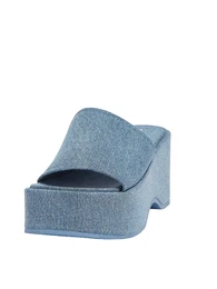 Pantofle modrá džínovina