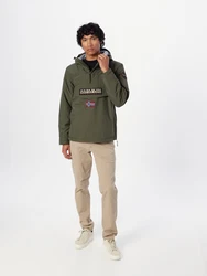 NAPAPIJRI Jacke Rainforest (Winter 3) beige/grün/rot/schwarz