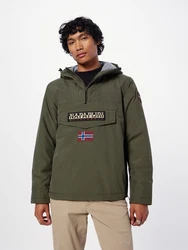 NAPAPIJRI Jacke Rainforest (Winter 3) beige/grün/rot/schwarz