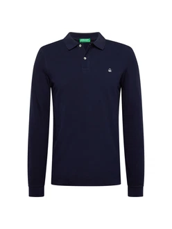 UNITED COLORS OF BENETTON Poloshirt Shirt Dunkelblau/Dunkelblau/Dunkelblau/Dunkelblau/Dunkelblau/Dunkelblau/Dunkelblau/Dunkelblau/Dunkelblau/Dunkelblau/Dunkelblau/Dunkelblau/Dunkelblau