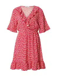 Šaty 'Rea' červená / bílá