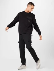 HUGO Sweatshirt 'Dhaluli' schwarz