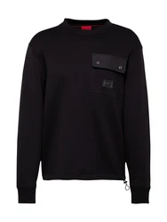 HUGO Sweatshirt 'Dhaluli' schwarz