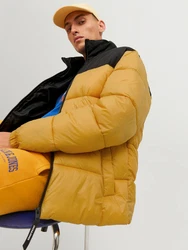 JACK & JONES Jacke Toby goldgelb/schwarz