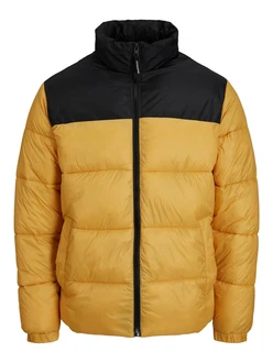JACK & JONES Jacke Toby goldgelb/schwarz