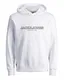 JACK & JONES Sweatshirt 'JASON' schwarz / weiß