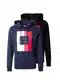 JACK & JONES Sweatshirt navy / melone / schwarz / wei