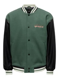 Jacke 'BARRY' dunkelgrn / hummer / schwarz / wei