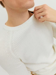 JACK & JONES Pullover 'Pannel' weiß