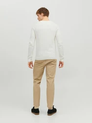 JACK & JONES Pullover 'Pannel' weiß