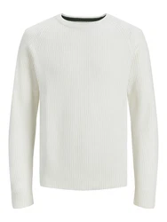 JACK & JONES Pullover 'Pannel' weiß