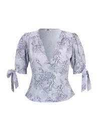 Dorothy Perkins Petite Halenka kouřově šedá / světle fialová