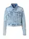 Tommy Jeans Prehodna jakna 'IZZIE'  mornarska / moder denim / živo rdeča / bela