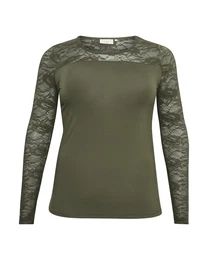 Tričko 'laura' olivová