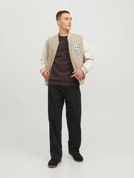 JACK & JONES Sweatshirt JJEBradley dunkelbraun