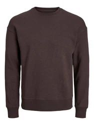 JACK & JONES Sweatshirt JJEBradley dunkelbraun