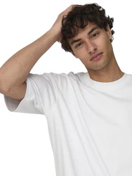 Only & Sons T-Shirt 'ONSMillenium' wei