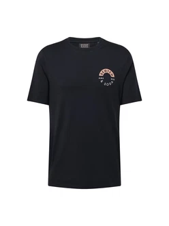 SCOTCH & SODA T-Shirt apricot/schwarz/weiß