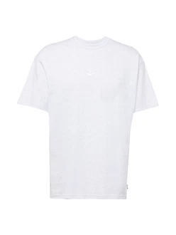 Nike Sportswear T-Shirt 'Premium Essentials' graumeliert/weiß