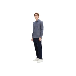 TOM TAILOR Hemd Langarmhemd taubenblau