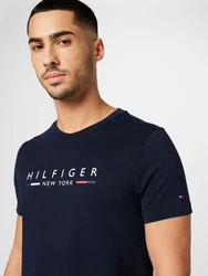 TOMMY HILFIGER T-Shirt 'New York' marineblau/rot/weiß