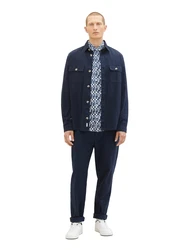TOM TAILOR Hemd navy/taubenblau/weiß