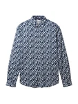 TOM TAILOR Hemd navy/taubenblau/weiß