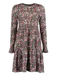 Haljina 'Ida' zelena / rosé / crna / bijela