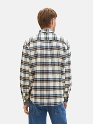TOM TAILOR Hemd blau/grn/orange/wollwei