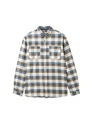 TOM TAILOR Hemd blau/grn/orange/wollwei