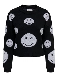 Svetr světle šedá / černá